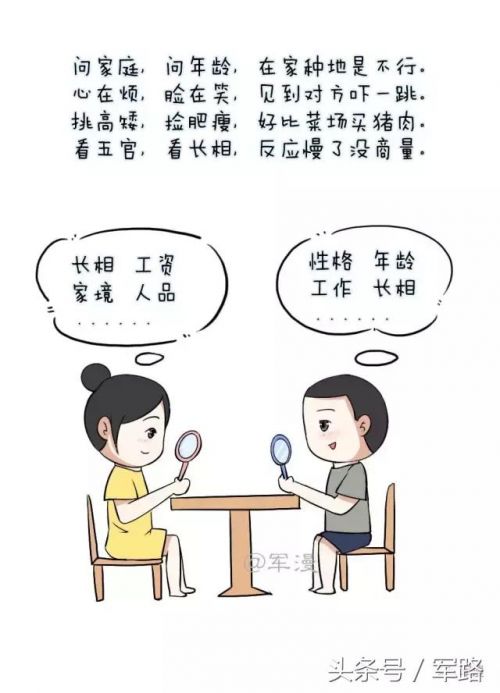 军人相亲顺口溜，很经典笑到肚子痛！