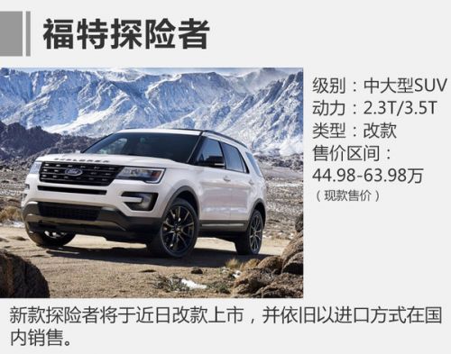 长安福特三款SUV-同步上市 新翼搏9.48万元起